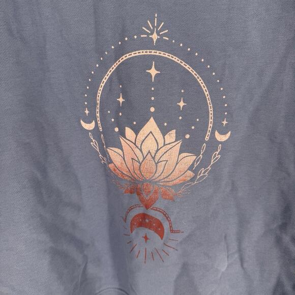 Pact sweatshirt womens XL purple lotus pullover crewneck yoga athleisure sporty - Picture 3 of 7